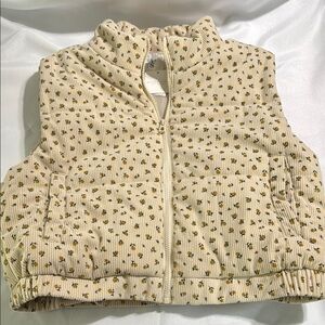 Altar'd State Cream Floral Vest